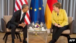 Обама жана Меркел. Ганновер, 24-апрель, 2016-жыл.