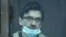 Mikhail Abyzov attends a court hearing in Moscow in March 2021.