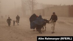 Пыльная буря в провинции Джаузджан.