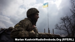 Блокпост українських військових неподалік від Авдіївки