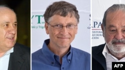 Карлос Слим, Билл Гейтс, Амансио Ортега