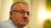 Serbian Radical Party leader Vojislav Seselj speaks during an interview with AFP in Belgrade on March 29.