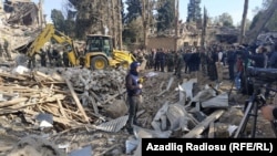 Gəncə şəhəri, raket hücumdan sonra,  11 oktyabr 2020