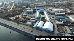 Рибальський острів у Києві, де розташовані бізнес-активи президента Петра Порошенка