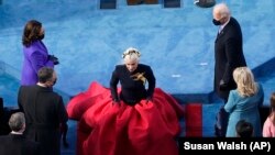 Лэдзі Гага на цырымоніі інаўгурацыі