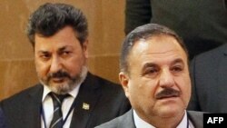 Сириялық оппозиция өкілдері Ахмед Бери (оң жақта) және Ахмед Осман. Астана, 4 мамыр 2017 жыл.