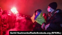 Акція «Свободу Стерненку» під Офісом президента у Києві. Сутички з поліцією