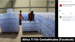 На фотографіях з заводу з розливу, розміщених на сторінці Africa Ti L'or у Facebook, видно палети з «Кришталевою водою», підготовлені до відправки