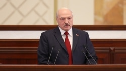 Аляксандар Лукашэнка падчас пасланьня беларускаму народу і Нацыянальнага сходу. 19 красавіка 2019 году 