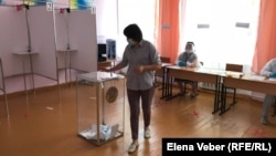 Қарағанды облысы Мустафин кентіндегі сайлау учаскесі. 25 шілде, 2021  жыл.