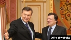 Президенти Янукович і Баррозу під час зустрічі в Києві (архівне фото)