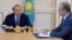 Нурсултан Назарбаев менен Касым-Жомарт Токаев.  