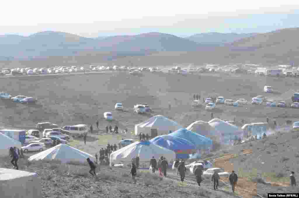 Вид на&nbsp;культурно-этнографический комплекс в Мангистауской области.