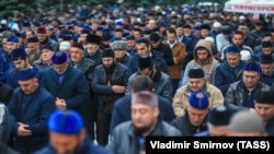 Участники митинга в Магасе, 5 октября 2018 года 