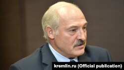 Президент Белоруссии Александр Лукашенко на встрече с российским коллегой Владимиром Путиным, Сочи, 23 августа
