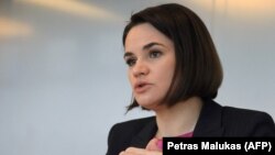 Լիտվա - Բելառուսի ընդդիմության առաջնորդ Սվետլանա Տիխանովսկայա, Վիլնյուս, փետրվար, 2021թ․