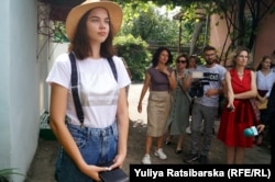 Початок зйомок, Ганна Бродовська в кадрі