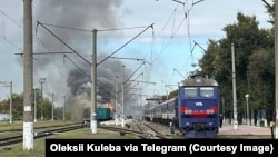 Наслідки російського удару по залізниці на Сумщині, 4 жовтня 2025 року