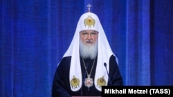 Патриарх Московский и всея Руси Кирилл во время выступления в Кремле, 31 января 2019 года