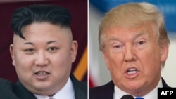 Түндүк Кореянын лидери Ким Чен Ын жана АКШнын президенти Доналд Трамп.