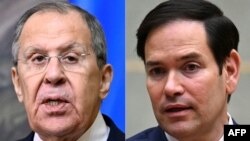 ՌԴ ԱԳ նախարար Սերգեյ Լավրով, ԱՄՆ պետքարտուղար Մարկո Ռուբիո, կոլաժ