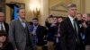George Kent (left), deputy assistant secretary of state for European and Eurasian affairs, appears alongside Bill Taylor, charge d'affaires at the U.S. Embassy in Ukraine, during a congressional impeachment inquiry on November 13.