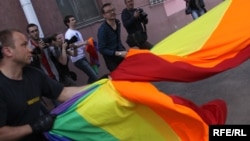 Гей-прайд у Менску ў траўні 2010