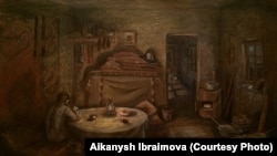 Иллюстрации к произведению «Ранние журавли» Ч. Айтматова. Автор работ Айканыш Ибраимова