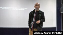 Художественный руководитель ТПО «Дебют» Дарежан Омирбаев представил пять новых короткометражных фильмов начинающих режиссеров. Алматы, 16 марта 2017 года.