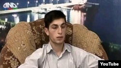 Azerbaijan -- Armenian captive Manvel Saribekian is paraded on Azerbaijani TV, 17Sep2010