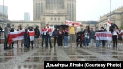 Адна з акцый салідарнасьці ў Варшаве