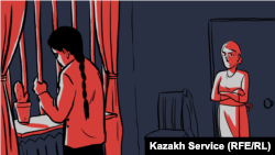 Похищение невесты. Иллюстрация казахской службы РСЕ/РС