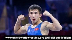 Архив сүрөт. Жоламан Шаршенбеков грек-рим күрөшү боюнча Сербияда өткөн Дүйнө кубогунда. 13-декабрь, 2020-ж. Белград, Сербия.