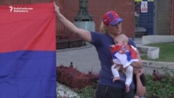 Rival Protests In Belgrade Ahead Of Srebrenica Anniversary