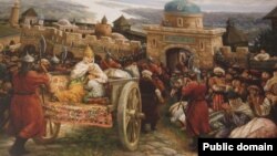 Ханбикә Сөембикәне Мәскәүгә озату. Фиринат Халиков рәсеме