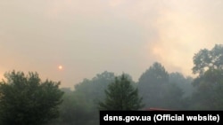 Пожежники гасять вогонь у Чорнобильській зоні, 6 червня 2018 року