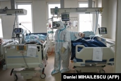 Пациенты с ковидом в одной из больниц Кишинева