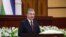 UZBEKISTAN -- Uzbek President Shavkat Mirziyoev speaks at parliament in Tashkent, January 22, 2020