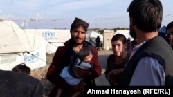 یکی از کمپ های خانواده های بیجا شده در ولایت پروان 