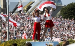 Під час «Марша свободи» в Мінську, 16 серпня 2020 року