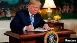 Дональд  Трамп. 8-май, 2018-жыл. 