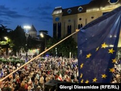 Акція протесту прихильників зближення з ЄС, Тбілісі, Грузія, 19 липня 2025 року