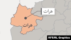 ولایت هرات در نقشه افغانستان