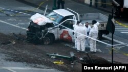 Саипов адамдарды тебелеткен унаа. Нью-Йорк, 31-октябрь, 2017-жыл.