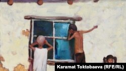 Жаш кыргыз сүрөткери Сүйөркул Дооровдун эмгеги, 12.07.2013.