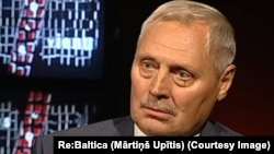 Юрис Савицкис – офицер бывшего КГБ. Фото: ТВ Латвии.