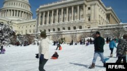 Обильные снегопады - редкость для Вашингтона.