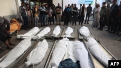 Պաղեստինցիները սգում են իրենց զոհերի համար, Գազայի հատված, 17 նոյեմբերի, 2023թ.