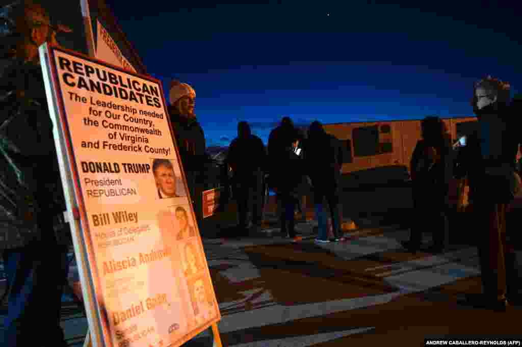 Виргиния штатында добуш берүү үчүн кезек күткөндөр,&nbsp;3-ноябрь 2020-жыл.&nbsp;