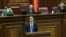 Министр юстиции Рустам Бадасян выступает в парламенте (архив)